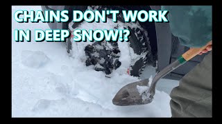 156 Chains Dont Work In Deep Snow [upl. by Airuam]