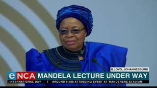 Graça Machel on stage at the Mandela Lecture [upl. by Aitret]