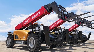 Sany Telehandler STH1056A Walkaround [upl. by Aihsram333]