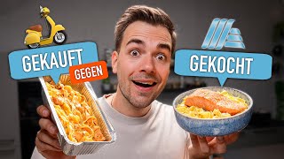 Cremige LachsZitronenPasta für unter 9€ 🤤  GEKAUFT GEGEN GEKOCHT mit maxxpane [upl. by Eiuqcaj]