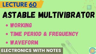 Astable multivibrator  Working of astable multivibrator  timeperiod of astable multivibrator [upl. by Akcirred]