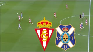 CD Tenerife 11 Real Sporting de Gijón Resumen  La Liga 2  20242025 [upl. by Abagail]