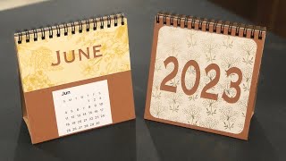 How to make a Desktop Calendar  Cricut app [upl. by Jarin274]