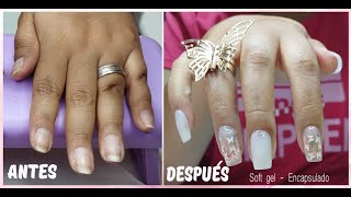 Uñas SOFT GEL  Reforzadas con acrílico  V001 [upl. by Notfilc]