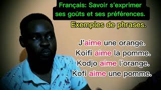 Akoto Bernard Savoir sexprimer ses goûts et ses préférences [upl. by Novak877]