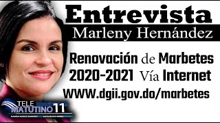 Renovación del Marbete 20202021 Vía Internet wwwdgiigovdomarbetes [upl. by Eirrem]