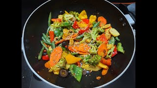 Stir Fry Vegetables  Sauteed Veg  Healthy amp Quick Recipe  Crunchy Veg Stir Fry  Instant Recipe [upl. by Plunkett]