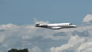 Gulfstream G150 Takeoff  Flyby  Landing at GCY Wings amp Wheels on the Greene [upl. by Aelegna]