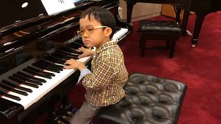 Fantasie Impromptu in Csharp Minor Op66 of Chopin 蕭邦 幻想即興曲 by Jonah Ho age 5 [upl. by Mir]