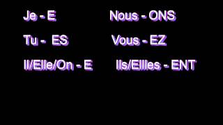 ER VERBS French  Learn the endings with this song [upl. by Whittemore409]