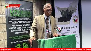 Dr Naseer Dashtis Speech at the 5th Balochistan International Conference of BNM [upl. by Itida]