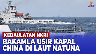 GANGGU SURVEI SEISMIK PERTAMINA BAKAMLA USIR KAPAL COAST GUARD CHINA DI LAUT NATUNA [upl. by Adiuqal49]