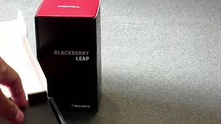 Blackberry Leap unboxing 2018 [upl. by Enaelem]