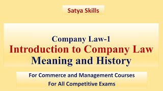 Introduction to Company Law and Companies Act [upl. by Tniassuot750]