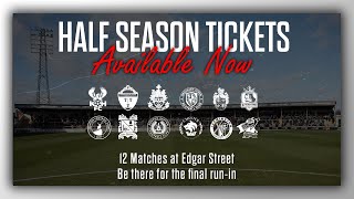 Half Season Tickets  On Sale NOW [upl. by Bride]