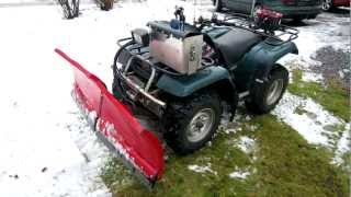 Homemade snow plow hydraulic angle adjustment [upl. by Htebazile680]