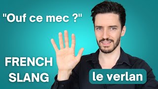 🇫🇷 Apprendre le FRANÇAIS en 3 minutes  5 mots dargot  Spécial VERLAN [upl. by Aikimat]