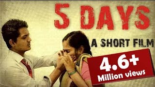 5 days hindi short film based on domestic voilence [upl. by Airlia220]