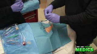 Seldinger Surgical Cricothyrotomy Technique by the Paramedic Intern [upl. by Tiernan]