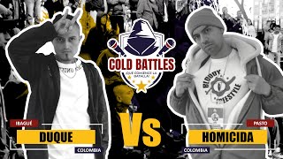 DUQUE vs HOMICIDA  semifinal  cuarta batalla Clasificatoria Cold Battles 2024 [upl. by Niveg]