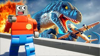 MASSIVE LEGO MONSTERS Survival in Brick Rigs Multiplayer [upl. by Rodgers775]