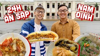 FOOD TOUR NAM ĐỊNH Tập 1  Ăn XÍU PÁO Bánh mì cầu Đò Quan XÔI XÍU siêu ngon cùng Ninh [upl. by Aihsenad811]