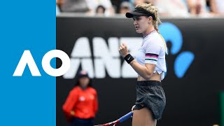 Eugenie Bouchard v Shuai Peng match highlights 1R  Australian Open 2019 [upl. by Oriel]