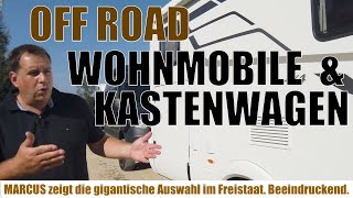 Größte OffroadWohnmobilauswahl 2020 Allrad 4x4 verfügbar Freistaat statt Caravan Salon [upl. by Peltier]