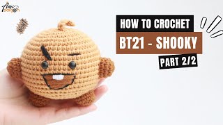 350  BT21  Shooky Amigurumi Pattern 22  Amigurumi Beginners  Easy Tutorial  AmiSaigon [upl. by Neerom64]