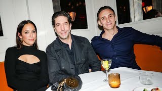 David Schwimmer Makes Rare Appearance at Star Studded Restaurant Party in N Y C [upl. by Yam249]