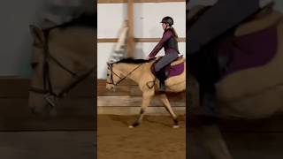 One stirrup cantering on Aspen💜 equestrain cute horse ￼ [upl. by Nolrak]