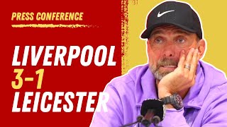 Liverpool 31 Leicester  Jurgen Klopp Press Conference League Cup [upl. by Aihseyt]