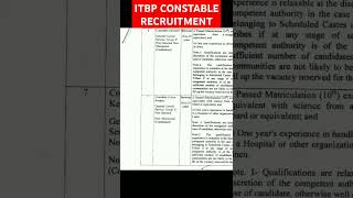 ITBP CONSTABLE RECRUITMENT itbp itbprecruitment itbpofficial constable reel exam jobs itbpf [upl. by Hartzell]