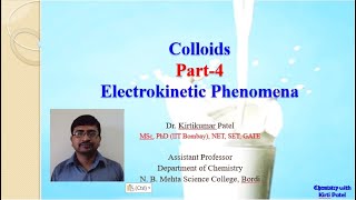 Colloids  Electrokinetic Phenomena  KirtiPatelChemistry [upl. by Aplihs16]