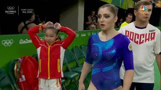 NBC Aliya Mustafina BB AA 2016 Olympics [upl. by Milstone]