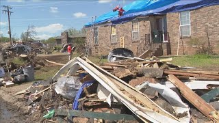 Rebuilding continues in Covington a month after destructive storms [upl. by Otrebcire164]