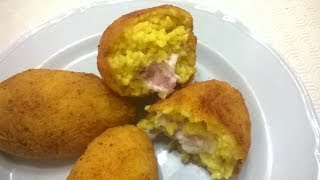 Arancine al burro  La ricetta originale rosticceria siciliana [upl. by Arres960]