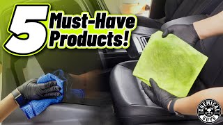 Top 5 Tools amp Products to Clean and Refresh Your Cars Interior  Chemical Guys [upl. by Anitsyrhk20]