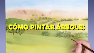 ✔3 FORMAS de PINTAR ÁRBOLES en ACUARELA [upl. by Godard]