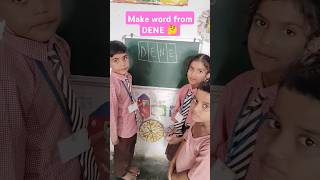 Make word from DENE 🤔 jumbledwords english mindtestchallenge education viralvideo youtubeshort [upl. by Dede]