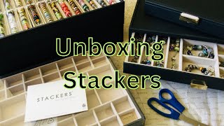 STACKERS UNBOXING  How I Store my Trollbeads [upl. by Lladnik]