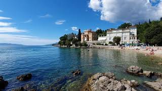 Volosko Opatija Croatia beach quotPlaža Lipovicaquot [upl. by Gerek785]