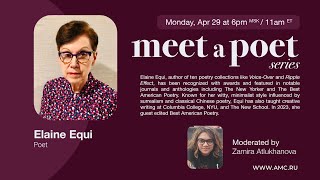 Meet a Poet Elaine Equi [upl. by Jauch]