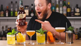 7 bourbon whiskey cocktails with only 1 bottle [upl. by Bertina113]