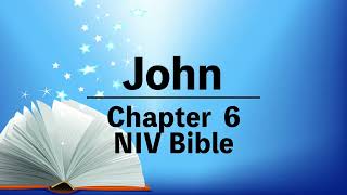 NIV Bible⎜The Book of John chapter 6⎜audio bible with text⎜有聲聖經英語⎜字幕⎜聆聽版⎜約翰福音第六章 中文翻譯請按 CC [upl. by Fronniah735]