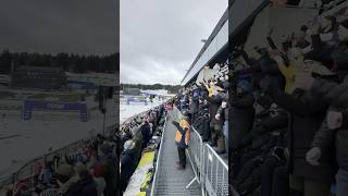 Ski race world cup 2024 Holmenkollen royal marathon 50 km men central grandstand [upl. by Arihday]