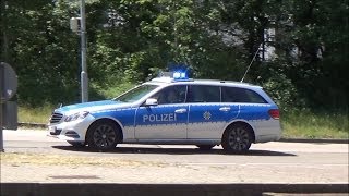 Fustw Polizei Karlsruhe  RTW amp NEF DRK Karlsruhe auf Einsatzfahrt [upl. by Giark]