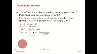 Introduction to Information Theory Entropy  Part 6  Conditional Entropy [upl. by Heinrik]