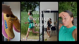 HALVE MARATHON TRAINING  hardloop schema  Running  Running vlog [upl. by Brouwer]