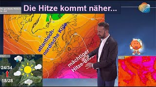 Nach dem tiefen kühlen amp nassen Tal kommt bald die Hitze näher Wettervorhersage 0210072024 [upl. by Eblehs]